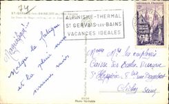 CPSM Saint Gervais les Bains the Dome of Miage