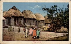 Afrique - Africa - Village - Illustration - CPA