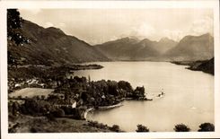 Lac d Annecy - Talloires - et le Massif des Bauges - CPA 