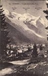 Chamonix - Vue Generale et le Mont Blanc - CPA 