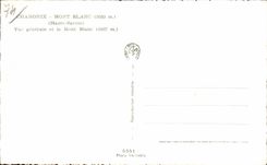 Chamonix - Le Mont Blanc - Vue Generale - CPA 