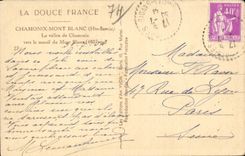 Chamonix - Mont Blanc - Vue Generale - La Douce France - Yvon - CPA 