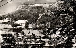 CPSM Mieussey Vue generale sous la neige 