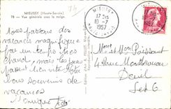 Opinion de CPSM Mieussey debajo de la nieve