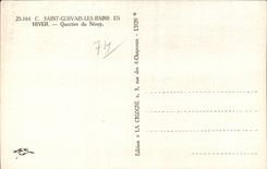 CPSM Saint Gervais les Bains in winter District of Nerey