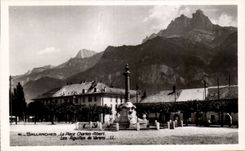 CPA Sallanches the place Charles Albert needles of Varens