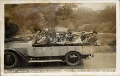 CARTE PHOTO Lourdes Depart pour Gavarnie Automobile Voiture