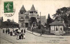 CPA Mans Places Prefecture and Notre Dame church of the Seam