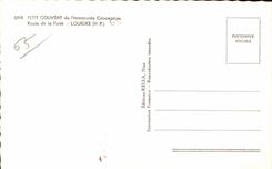 CPSM Petit brood Route Immaculate Conception of the Lourdes forest