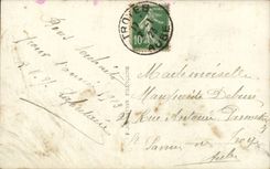 CPA Fantasy Flowers and horseshoe Happy New Year