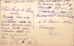 La fantasia de CPA florece Feliz Ano Nuevo de las rosas