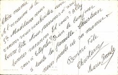 CPA Fantaisie Fleurs Rose Bonne fete