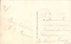 CPA Mans Places Republic of Chanzy Statue