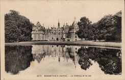 CPA Bonnetable Le chateau et le lac