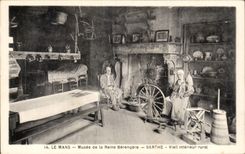 CPA Mans Old Museum of the queen Berengere the Sarthe rural interior