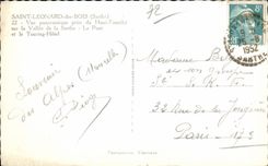 CPSM the Alps Mancelles St leonard of Wood Panoramic View taken of High the Fork on the valley of the Sarthe