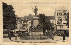 CPA Mans Statue Places Republic of general Chanzy