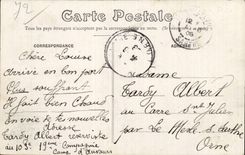 CPA Mans Monument of the plate Auvours