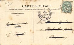 CPA love at the village costume Folklore