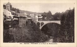 CPA Flumet and the bridge of Bellecombe