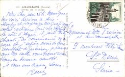 CPSM Aix les Bains Entrance of the beach