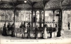 CPA Vichy the source of the large grid