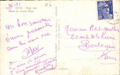 CPA Niza una calle en Niza el viejo hombre