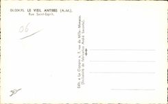 CPA old Antibes Street Saint Spirit