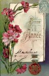 Fleurs Bonne Annee - CPA 