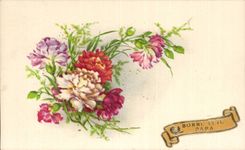 Fleurs Bonne Fete Papa - CPA 