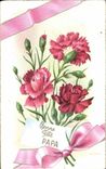 Fleurs Bonne Fete Papa - CPA 