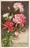 Fleurs Bonne Fete Papa - CPA 