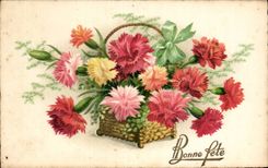Fleurs Bonne Fete - CPA 