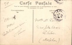 Reims - the Royal Place and the Street Colbert - CPA