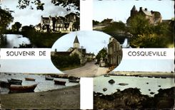 Cosqueville - Souvenir - CPA 