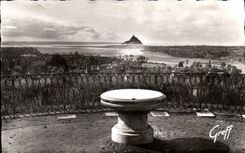 Avranches - con el jardin botAnico - la orientacion de la tabla - CPA