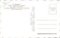 Avranches - con el jardin botAnico - la orientacion de la tabla - CPA