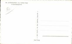 Avranches - la torre y las paredes de la mujer mayor - CPA