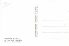 Avranches - el Saint Michel de Mont de la orientacion de la tabla - CPA