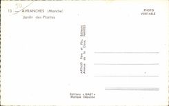 Avranches - jardin botAnico - CPA