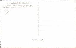 Avranches - Saint Michel de Mont del jardin botAnico - CPA