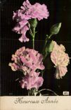 Fleurs Heureux Annee - CPA