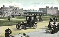 Hoteles de CPA Dieppe vistos del bulevar del automovil