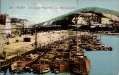 Rouen - the Quay of Paris and the Dimension Catherine - CPA