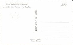 Avranches - jardin botAnico - la mariposa de la mariposa - CPA