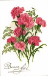 Fleurs Oeillet - Carnation - Bonne Fete - CPA 