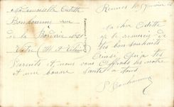 Fleurs Oeillet - Carnation - Bonne Annee - CPA 