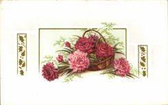 Fleurs Oeillet - Carnation - CPA 