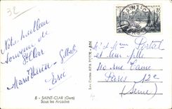 Saint Clar - Under the Arcades - CPA