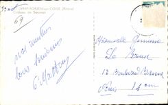 CPSM St Symphorien sur Coise Chateau de Saconay